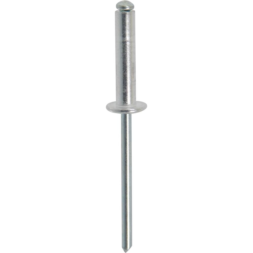 Rivet alu/acier tête plate 4,8x18mm - 25 - KLIPPER - 23831.25