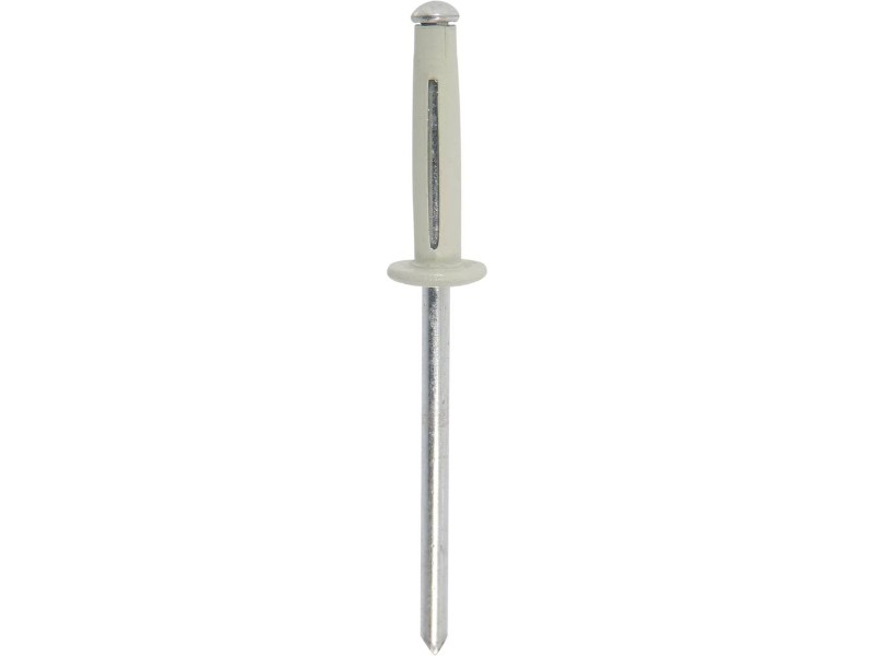 Lot 100 rivets petale 4x18 blanc special immatriculation - 23915100