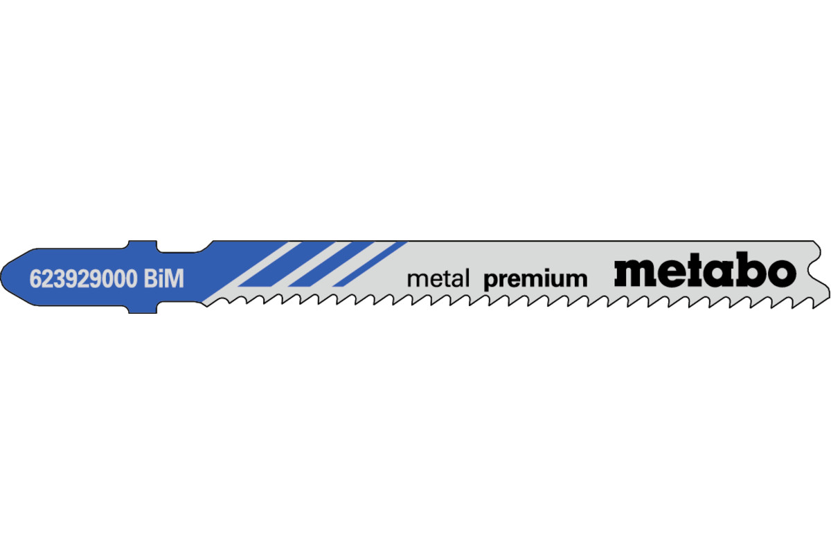 5 lames de scie sauteuse « metal premium » 66mm/progr. - METABO - 623929000