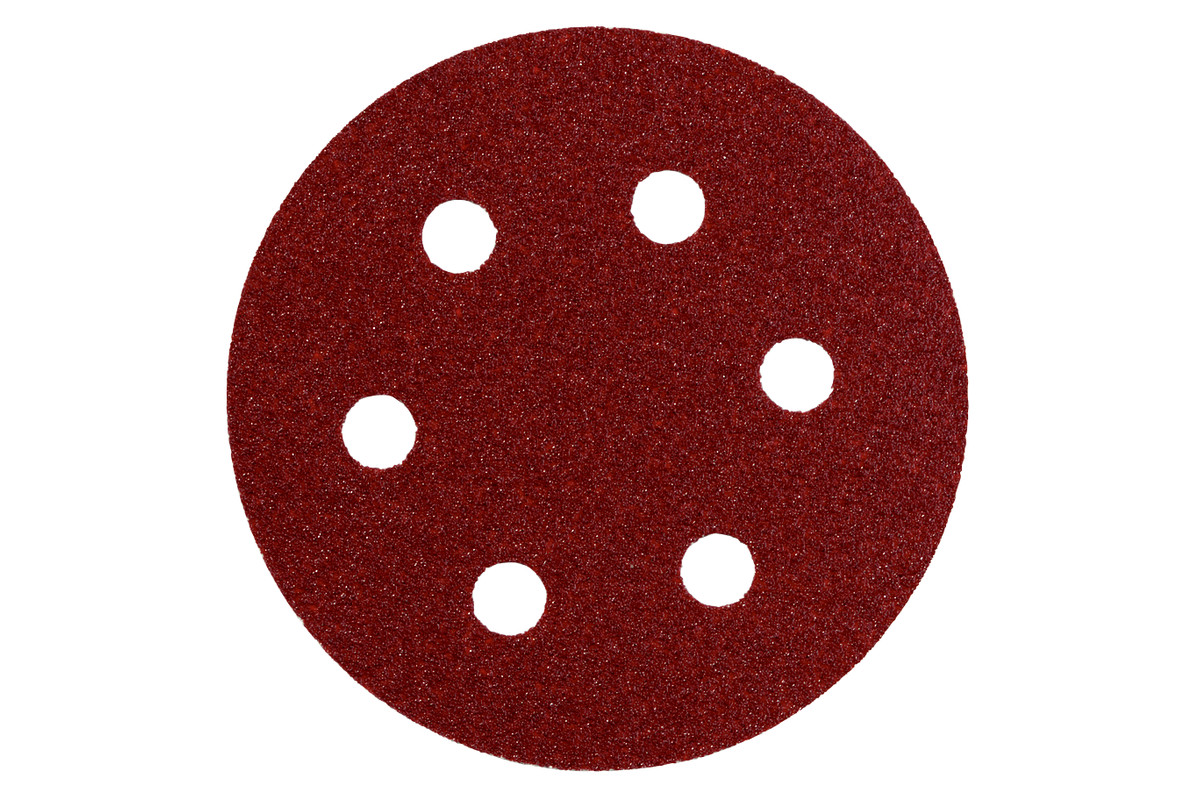10 feuilles abrasives auto-agrippantes 80 mm, P 100, B+M, SXE - METABO - 624044000