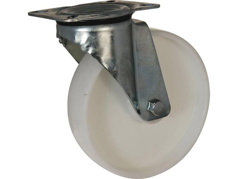 Roulette pivotante pp blanc d.200x50 al rlx cu 250kgs - 26346