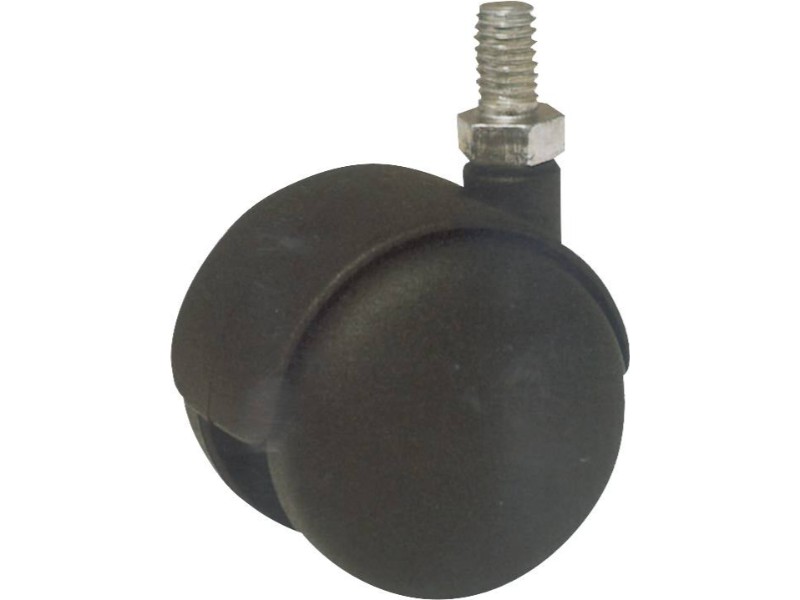 Roulette de fauteuil pivotante dble galet d.50 a tige 8mm - 26361