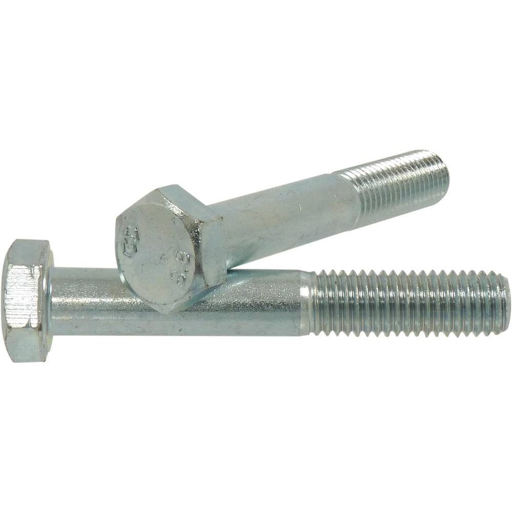 Vis à tête hexagonale filetage partiel class 8.8 zingué blanc M8x80mm DIN 931 - boîte de 100 - KLIPPER - 26623.100