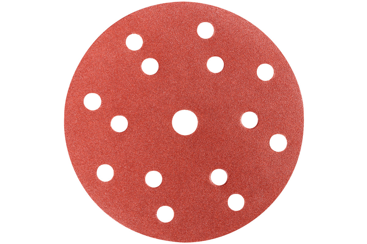 50 feuilles abrasives auto-agrippantes 150 mm, P40, B + M, « multi-hole » - METABO - 626674000