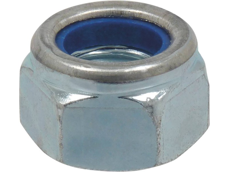 Sachet 20 ecrous hexagonal autofreine z blanc din 985 diam 12 - 2669920