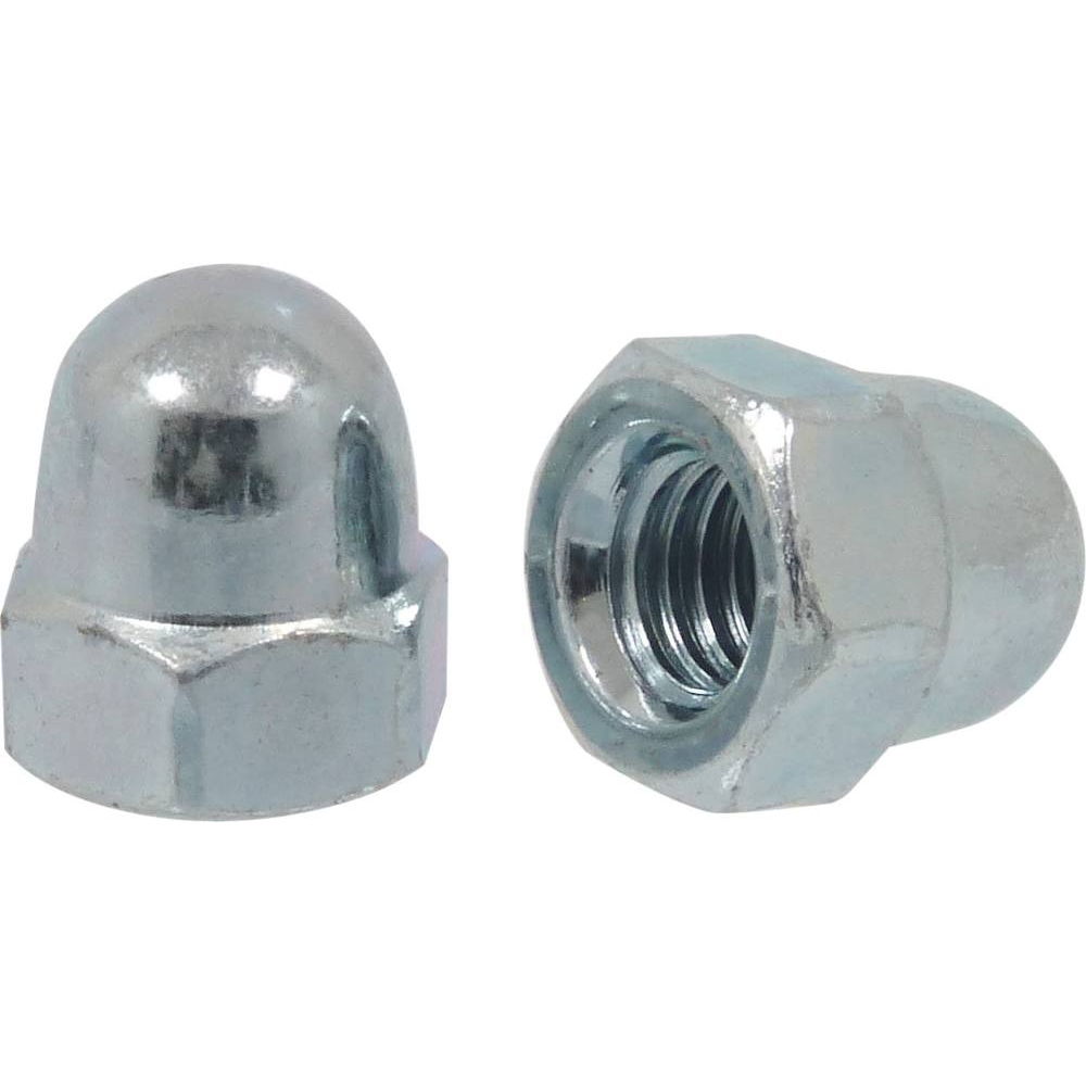 Ecrou borgne zingué blanc M10 DIN 1587 - boîte de 200 - KLIPPER - 26711.200