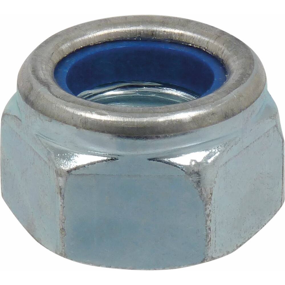 Ecrou hexagonal autofreiné zingué blanc M14 DIN 985 - sachet de 10 - KLIPPER - 26721.10