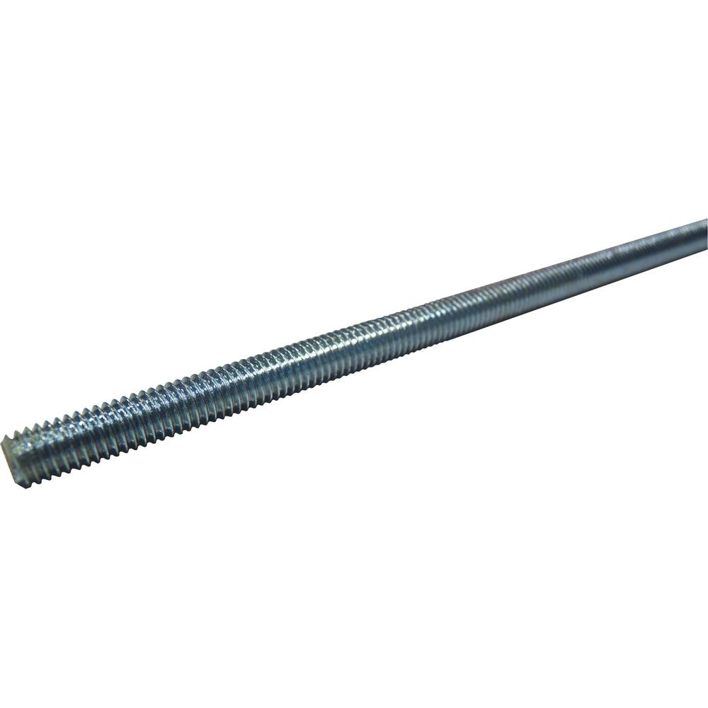 Tige filetée en 1000mm class 8,8 zingué blanc M6 - Lot 100 - KLIPPER - 26950.100