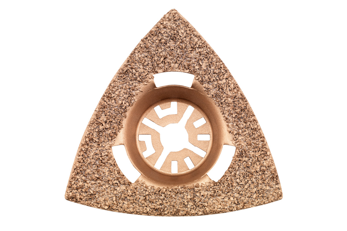 Patin triangulaire « Classic », joints/enduits, carbure, 78 x 78 - METABO - 626971000