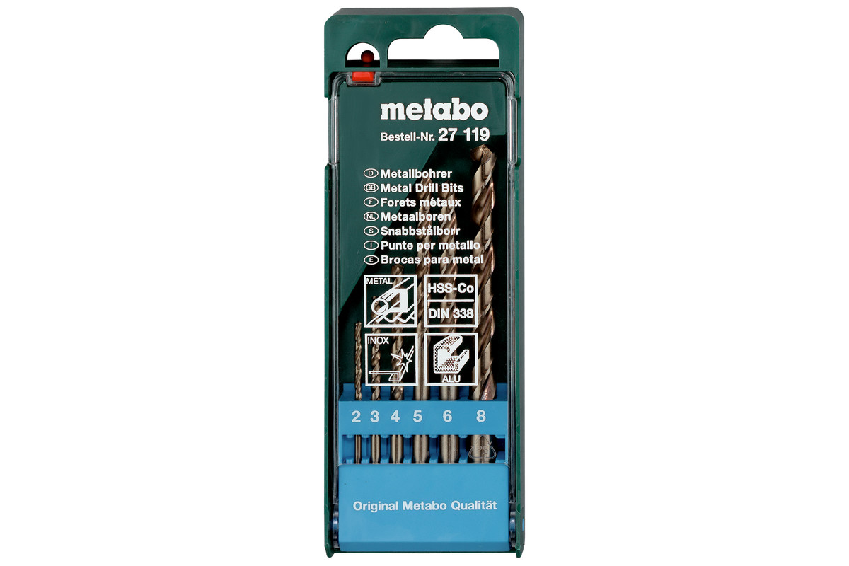 Coffret de forets HSS-Co 6 pièces - METABO - 627119000