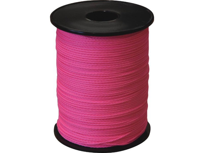 TRESSE POLYPRO BLANCHE FLUO ROSE 1.5MM X 200M -  - 27200