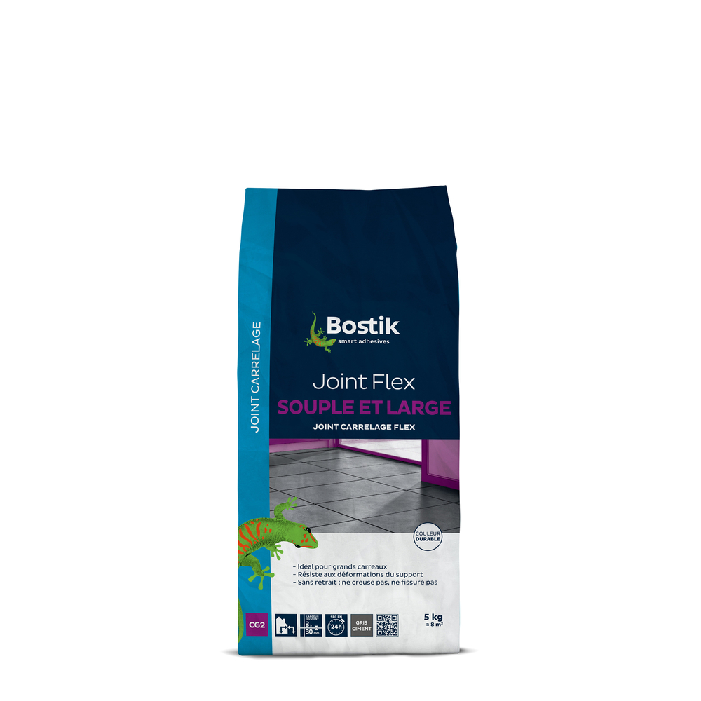 Joint Flex Souple et large Gris 5kg - Lot de 4 - BOSTIK - 30604170