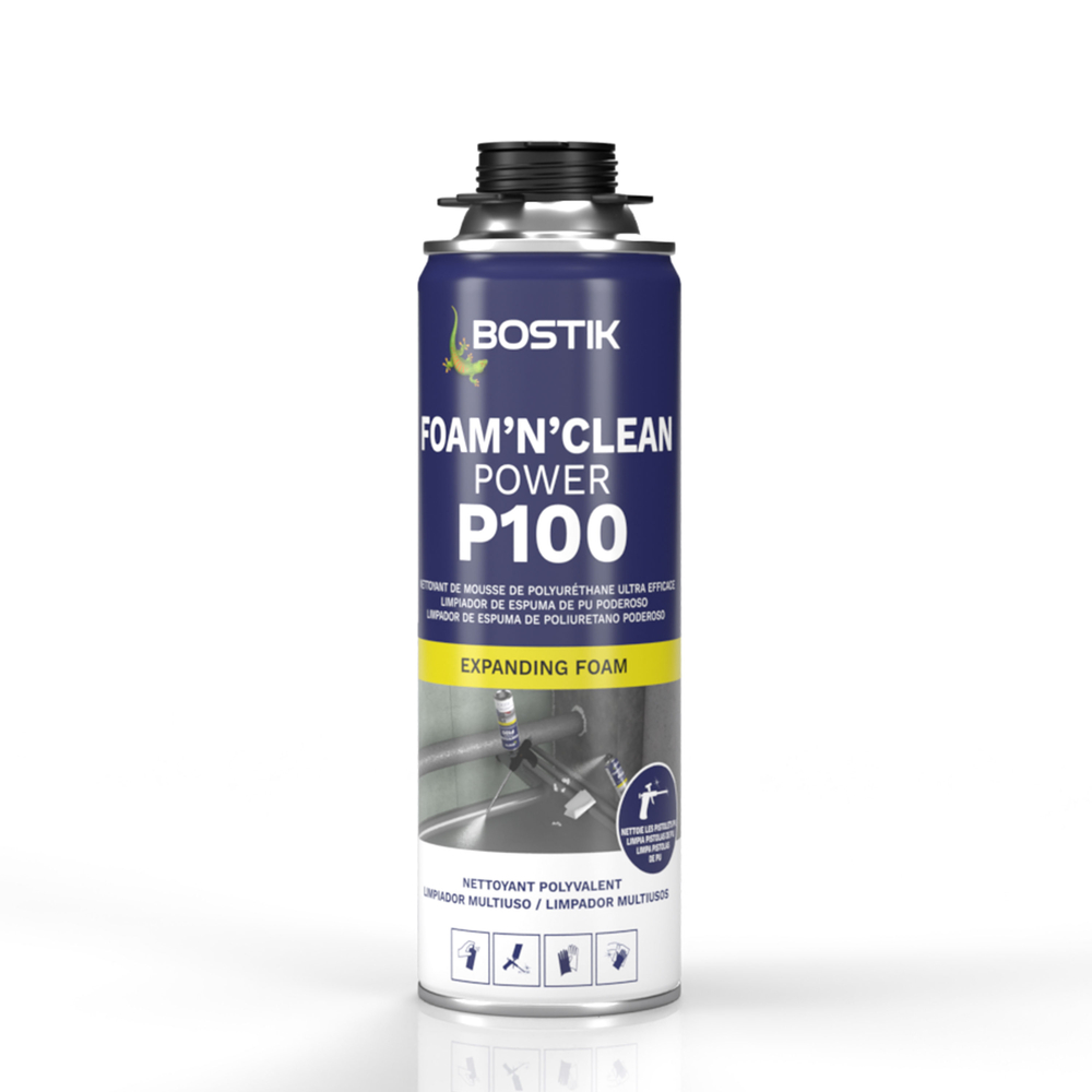 Mousse polyuréthane FOAM’N’CLEAN POWER P100 - 500ml - Lot de 12 - BOSTIK - 30622987