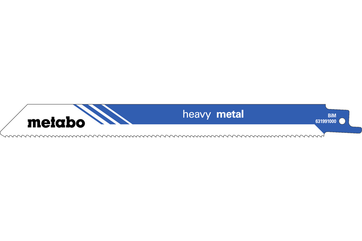 5 lames de scie sabre « heavy metal » 200 x 1,25 mm - METABO - 631991000