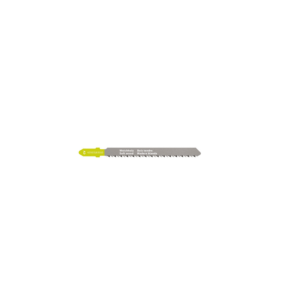 Lame de scie sauteuse pour bois CV 75 T2.5 SW SC RV - Pack de 5 - FEIN - 63503183010