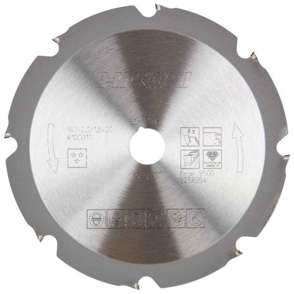 Lame de scie pour plaques en pltre et ciment 190x20 Z8 - HIKOKI - 4100014