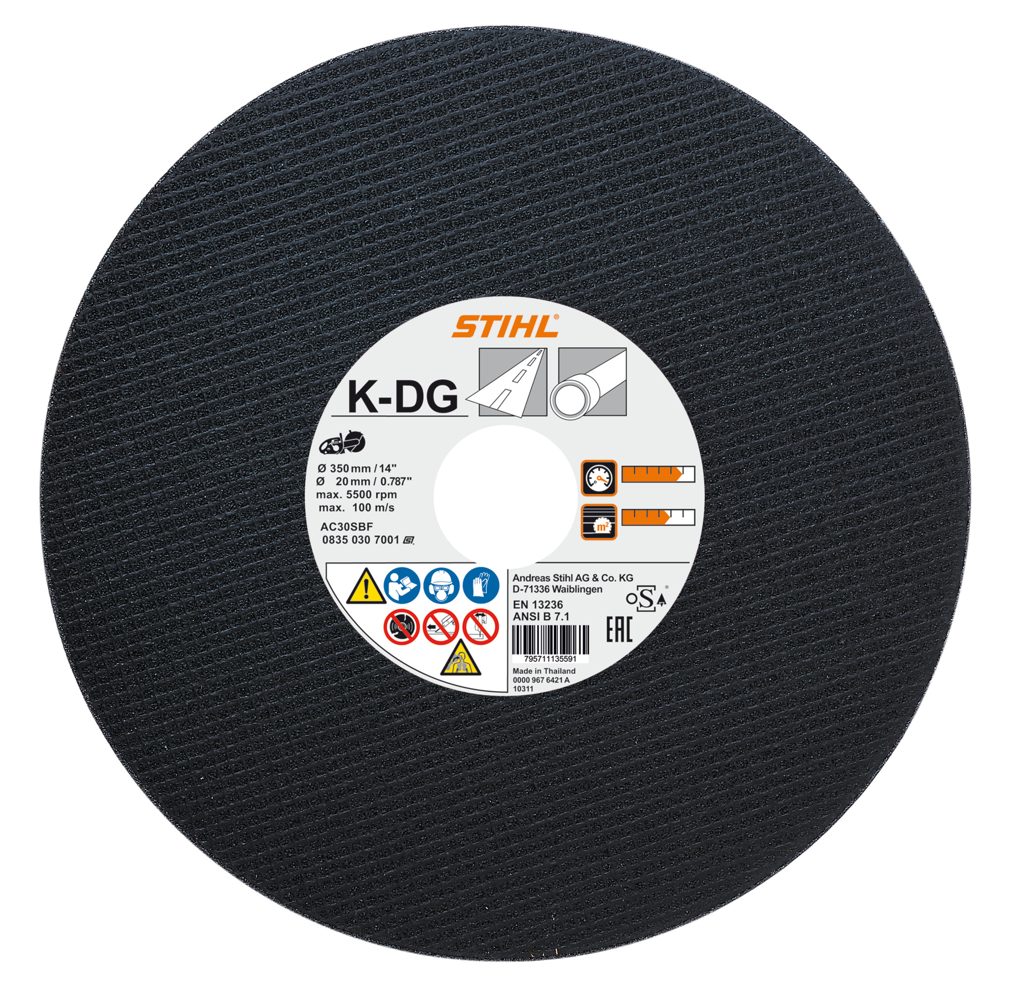 Disque asphalt 300x35x20 2306 - STIHL - 08350307000