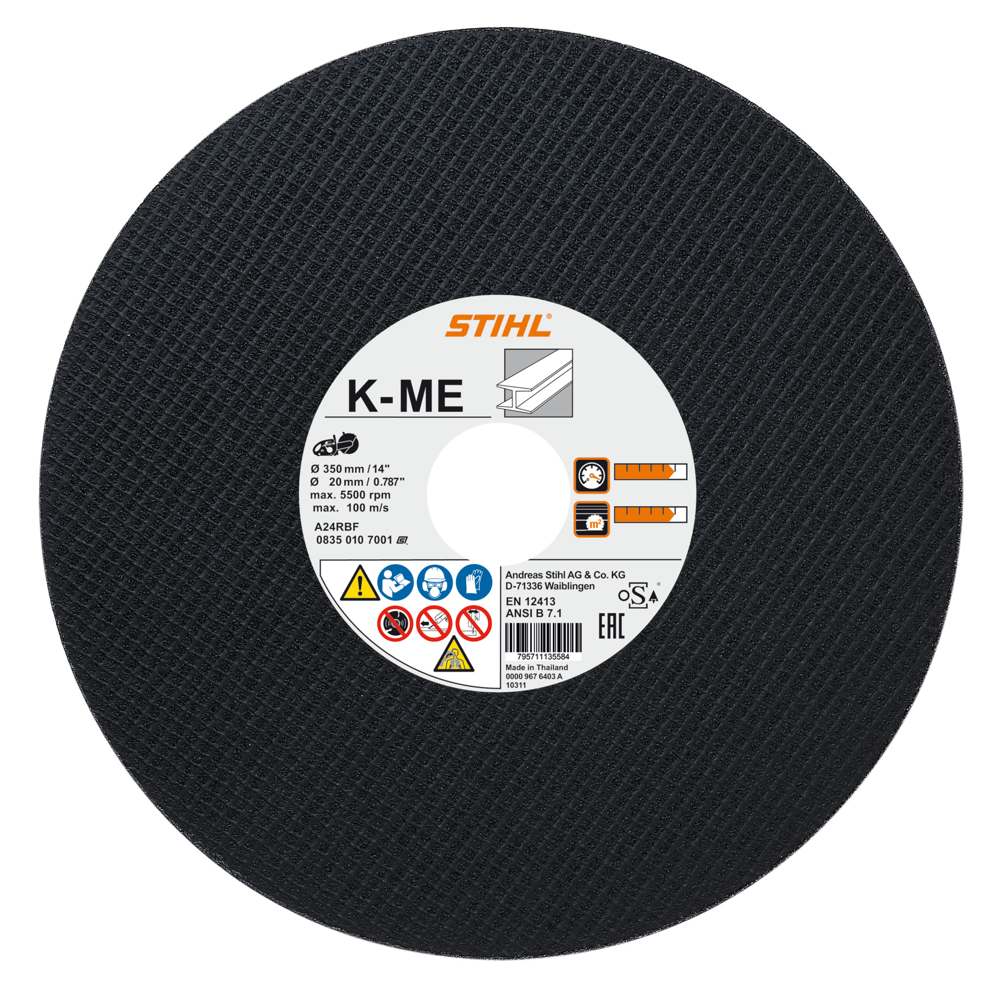 Disque acier 300x35x20 2316 - STIHL - 08350107000