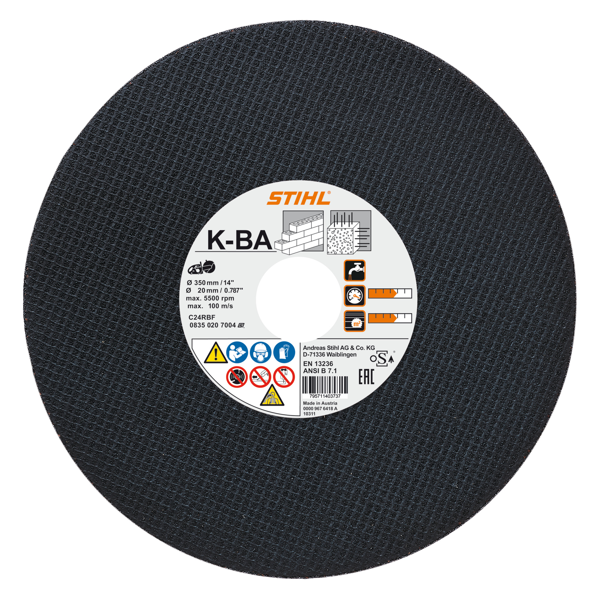 Disque pierre 300x35x20 2305 - STIHL - 08350207000