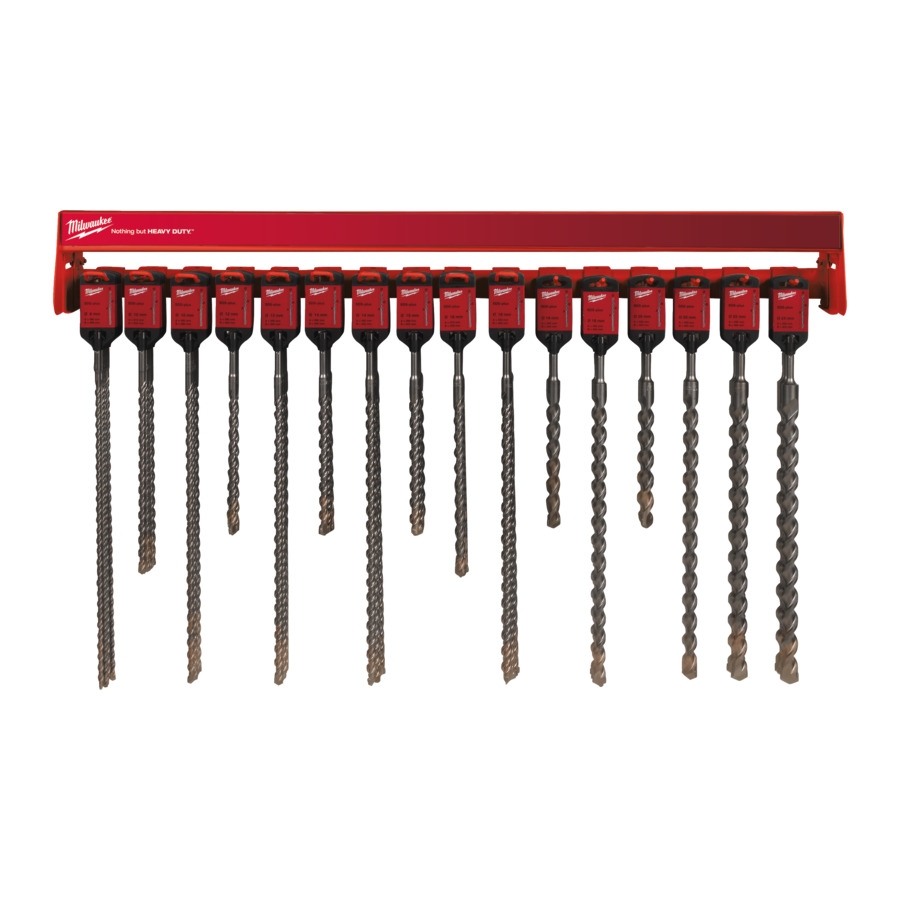 1M Row SDS+ 2 Taillants gds tailles MILWAUKEE ACCESSOIRES - 4932430495