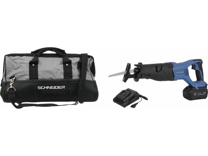 SCIE SABRE 20V 1 BATTERIE 4 AH + CHARGEUR - SCHNEIDER - 50972