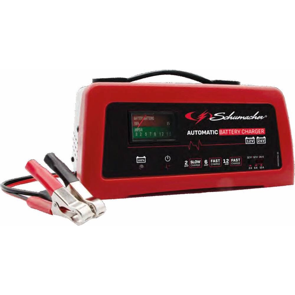 Chargeur de batterie automatique 12/24V 150W 12A - SCHUMACHER - 54046