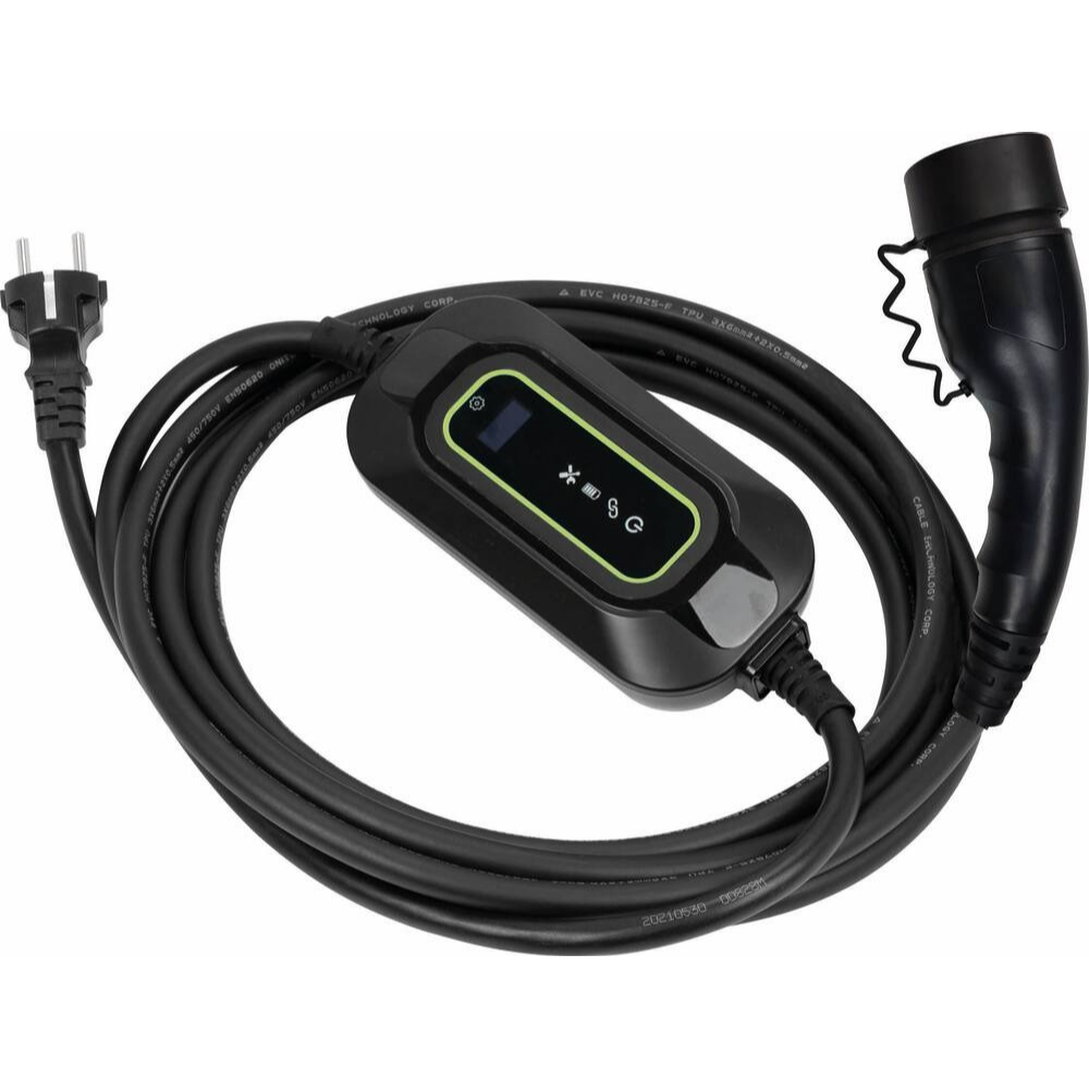 Chargeur 5m véhicule électrique/hybride Type 2 / 230V - 3,7Kw - 16A - STILKER - 54270