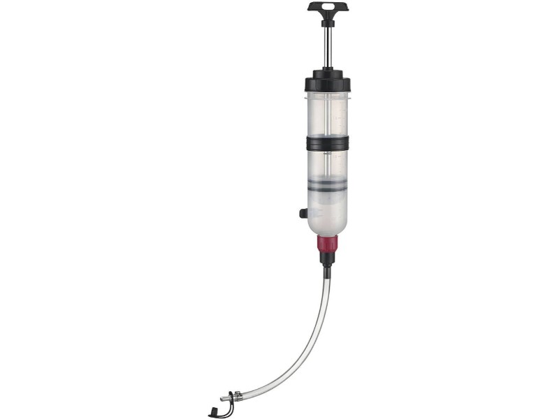 Seringue à huile plastique translucide 1,5l avec tuyau 400mm DRAKKAR EQUIPEMENT - 56804