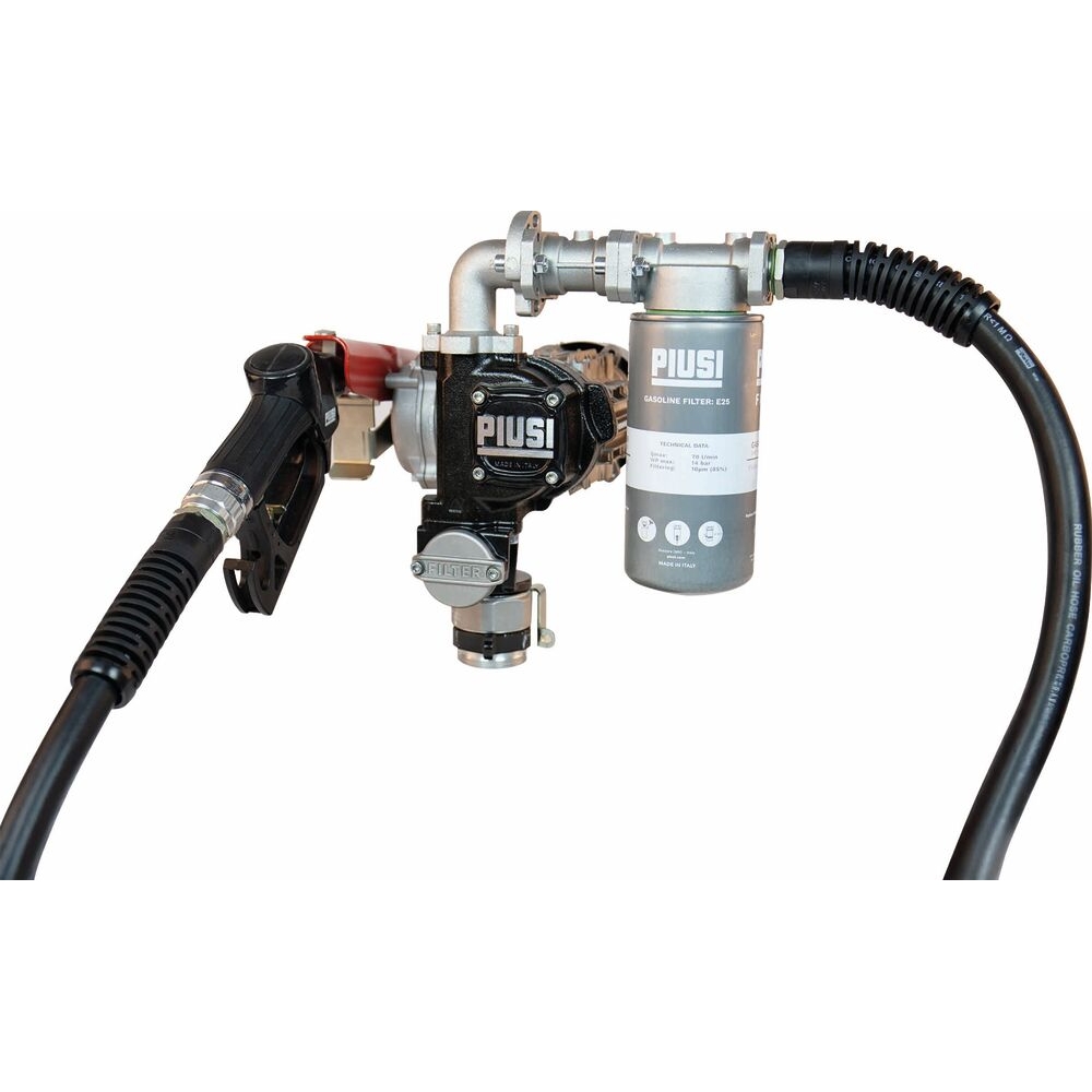 Pompe électrique essence 230V 56 l/min ATEX pour fût - en kit pistolet auto / tuyau - PIUSI - 56990