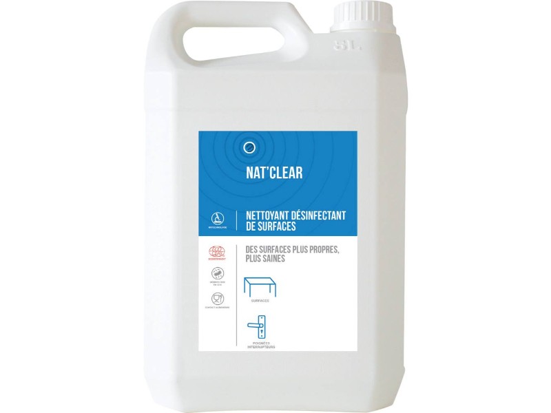 Désinfectant et nettoyant de surfaces écocertifié bidon de 5 litres ECOWAY - 57632