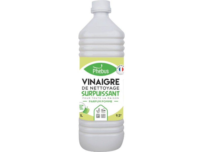 Bidon 1l vinaigre de nettoyage pomme verte 9,5 degres PHEBUS - 58305