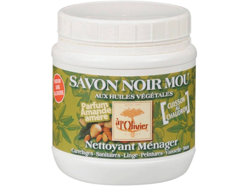 Savon noir mou traditionnel parfum amande pour nettoyer les sols A L'OLIVIER - 58385