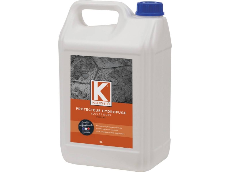 Protecteur hydrofuge spécial surface poreuse en bidon 5L KARZHAN - 58540