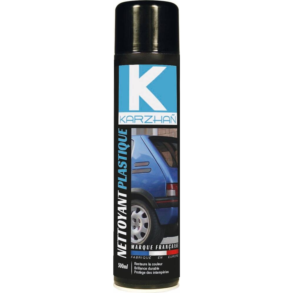 Rénovateur plastique et caoutchouc extérieur - aérosol de 500ml - KARZHAN - 62140