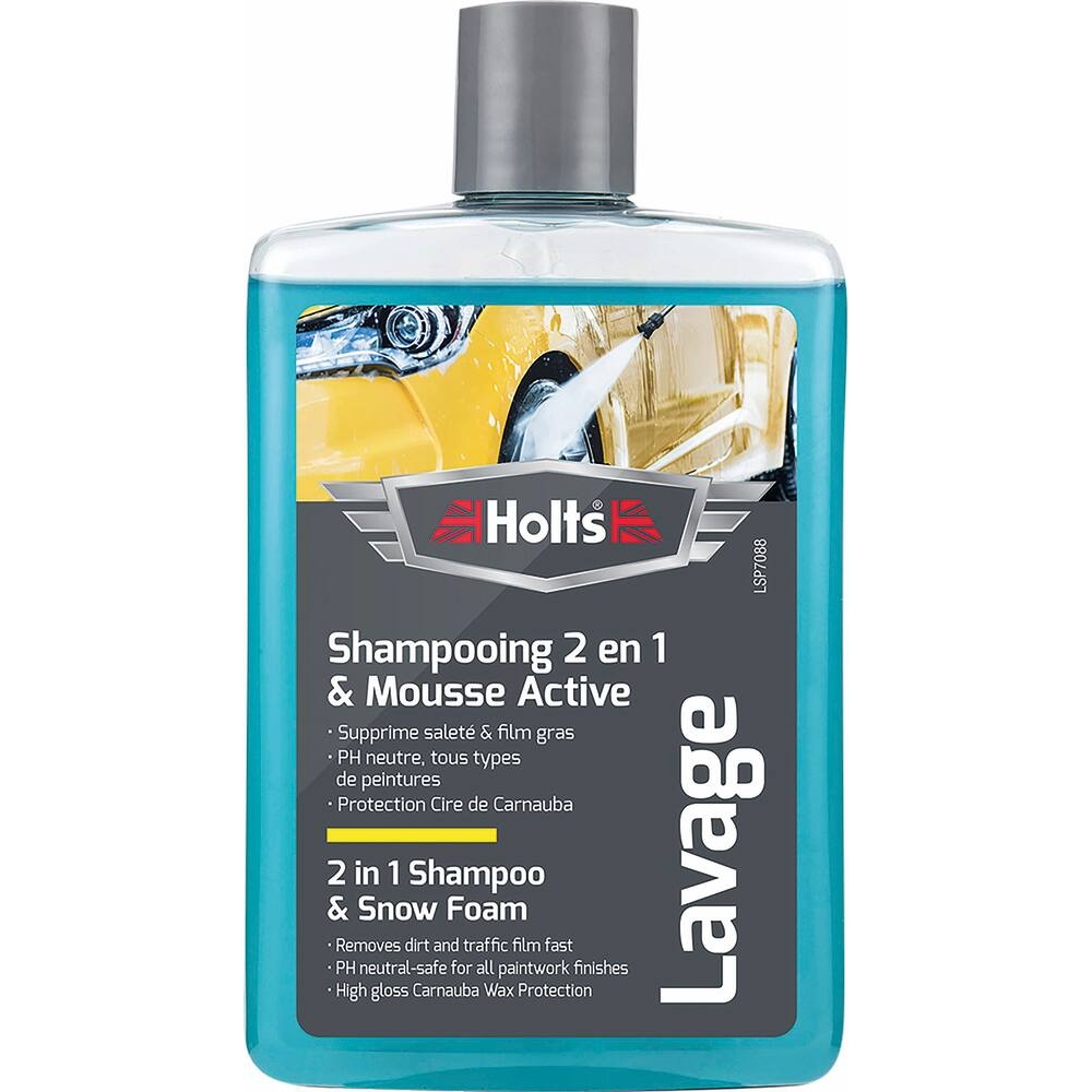 Shampoing super moussant avec de la cire - flacon de 475ml - HOLTS - 62194