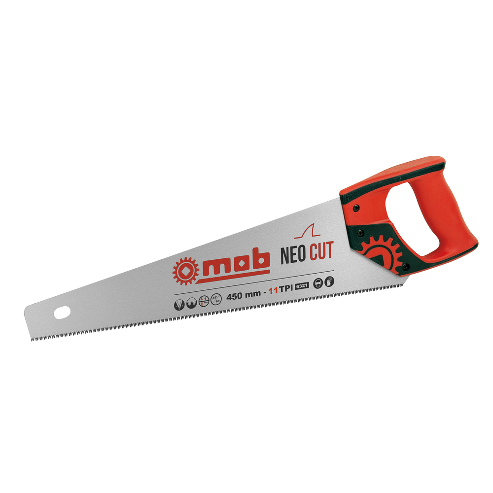 Scie égoïne coupe fine Neocut 11TPI 550mm Ép.1mm - MOB OUTILLAGE - 6321550001