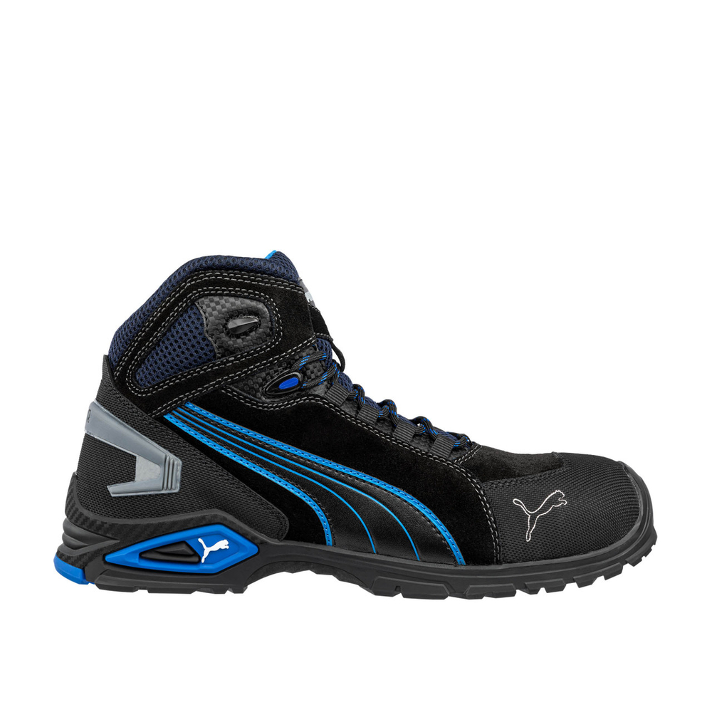 Chaussures de sécurité mi-hautes S3L RIO noir/bleu - PUMA SAFETY - 632250
