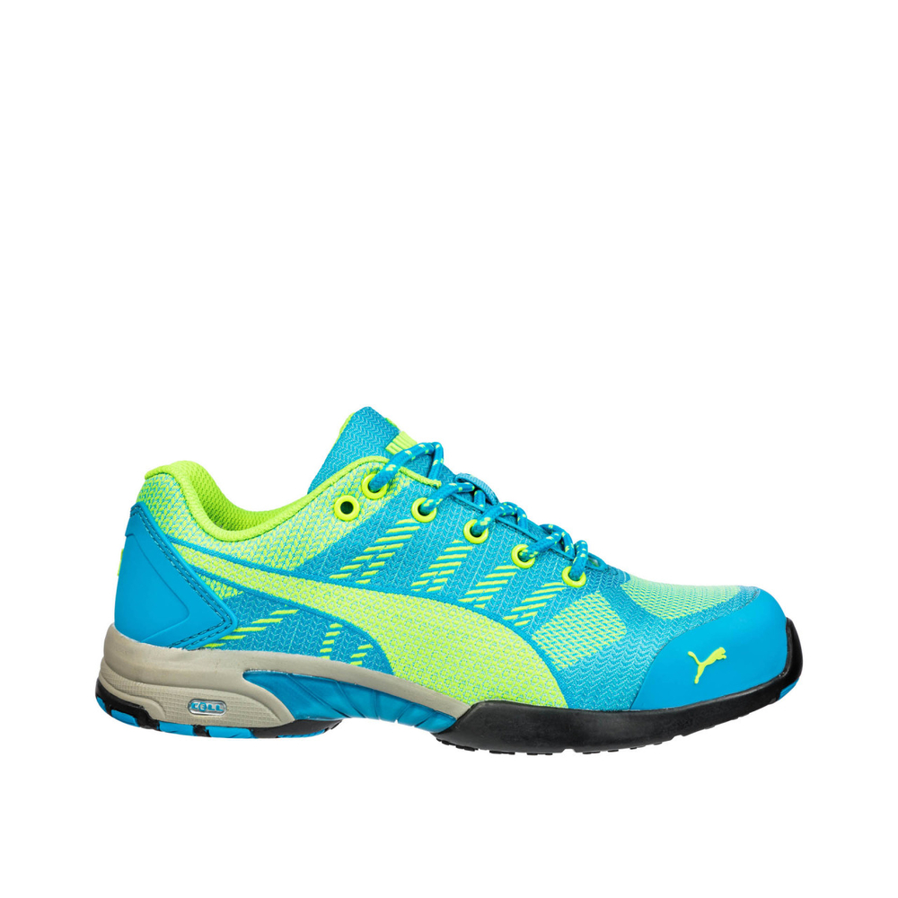 Chaussures de sécurité basses pour femmes S1P Celerity Knit bleu/vert - PUMA SAFETY - 642900