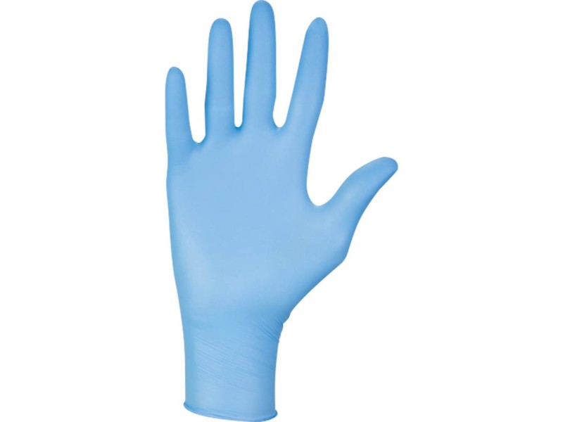 BOITE 100 GANTS AMBIDEXTRES NITRILE BLEU NON POUDRE 3,5G TAILLE M - MERCATOR - 65020