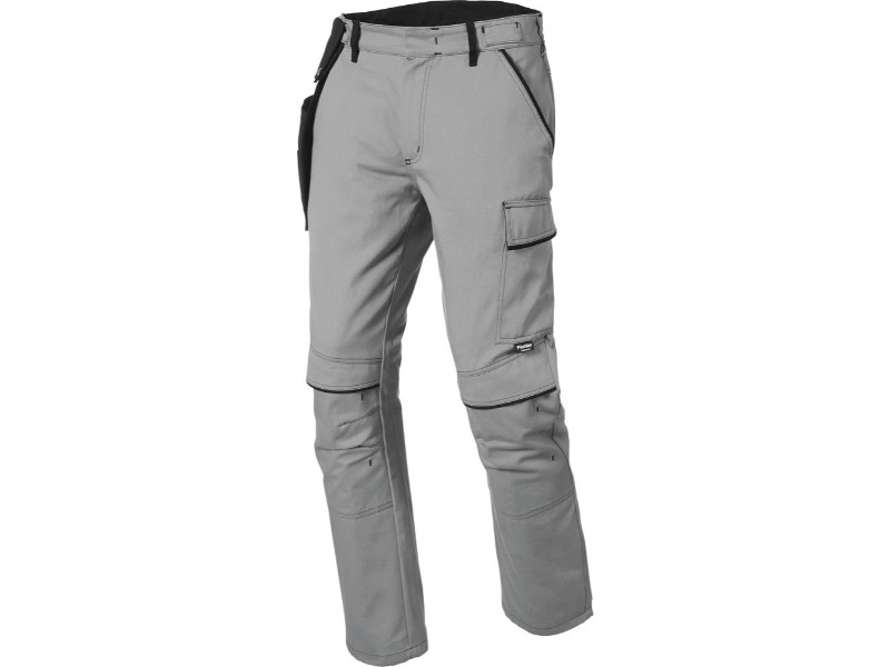 Pantalon de travail 100% coton 280 g/m² gris PIONIER - 65406