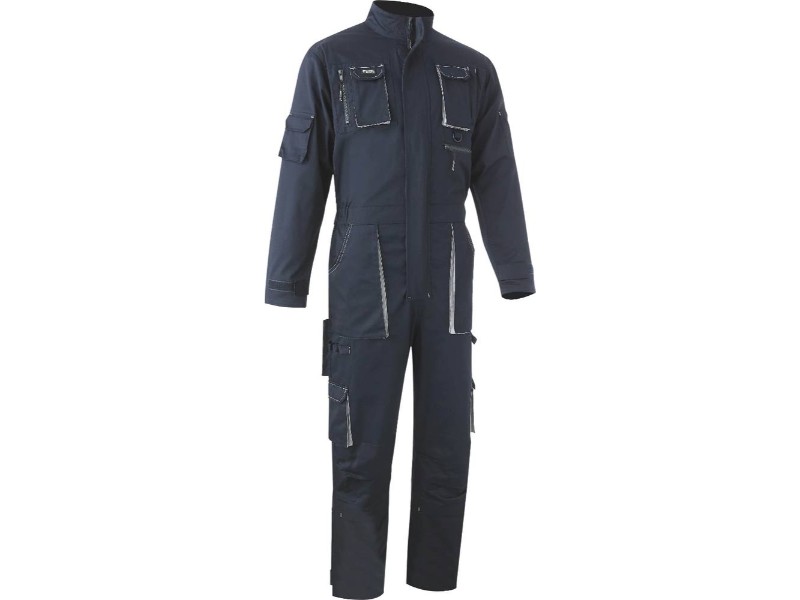 Combinaison de travail 1 zip - marine/gris - 65501