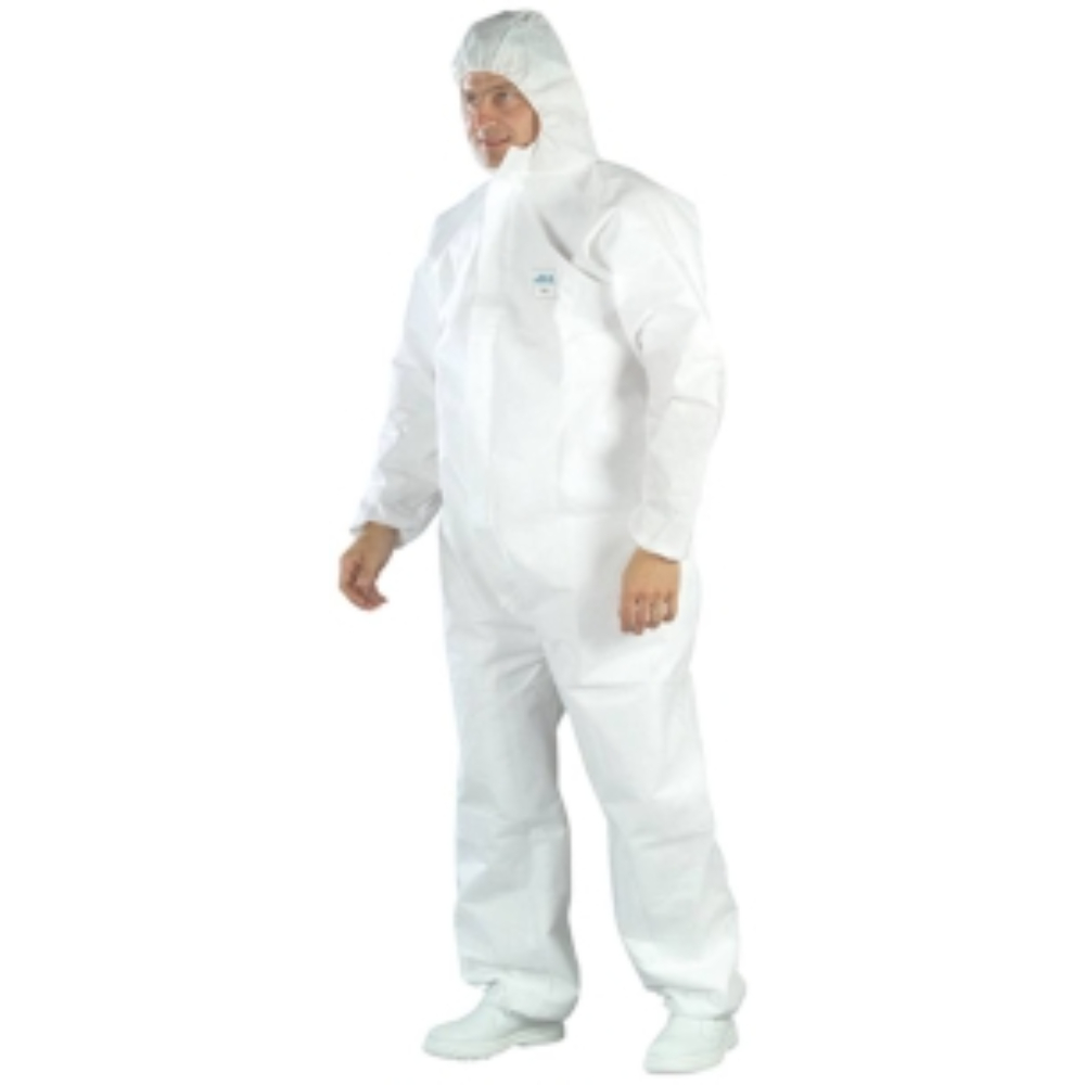 COMBINAISON DE PROTECTION JETABLE SMS AVEC CAPUCHE TYPE 5/6 65G/M² BLANCHE XXL - Neutre - 65508