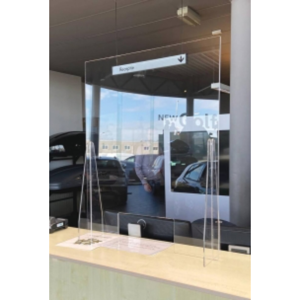 BARRIERE DE PROTECTION COMPTOIR OU CAISSE - H90CMXL70CM EP 3MM - Neutre - 66013