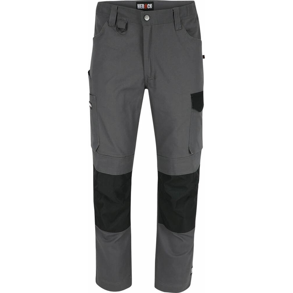 PANTALON MUTLIPOCHES STRETCH EXTENSIBLE GRIS/NOIR - HEROCK