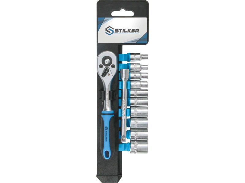CLIQUET 1/4' 45 DENTS AVEC 10 DOUILLES - STILKER - 67501