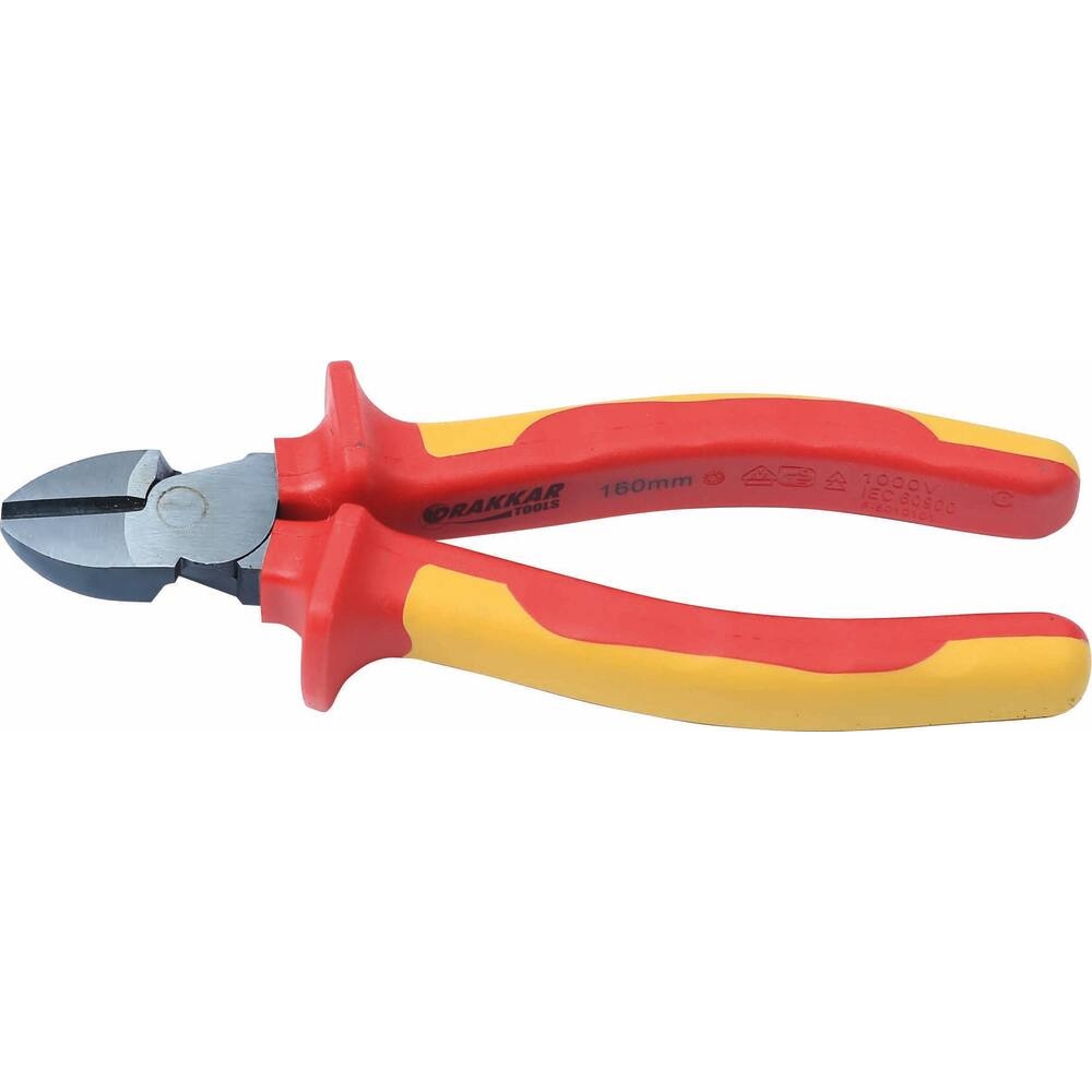 Pince coupante diagonale 160mm isolée 1000V - DRAKKAR TOOLS - 69824