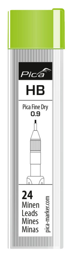 RECHARGE MINES 0,9MM HB PICA FINE DRY - 7030