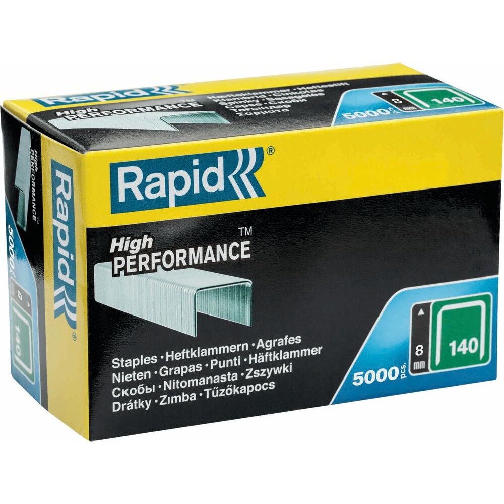 Agrafes galva 140/08mm - boîte de 5000pcs - RAPID - 70731