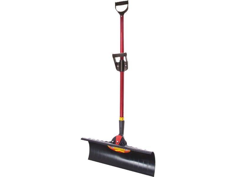 Poussoir à neige alumium 600x250mm avec manche orientable et 2 poignées MASS - 71380