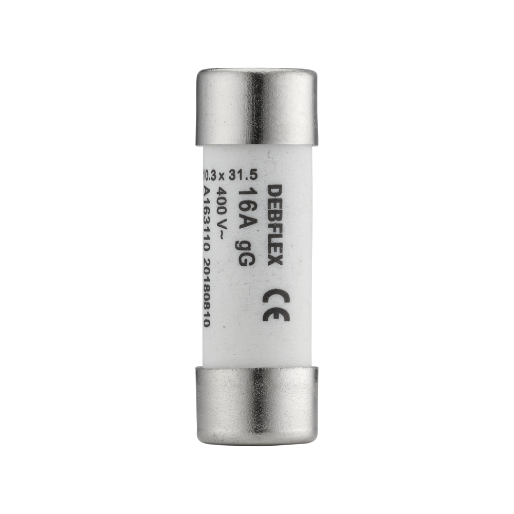 FUSIBLE AVEC VOYANT 10,3X31,5 16A 400V SACHET DE 3 - DEBFLEX - 715326
